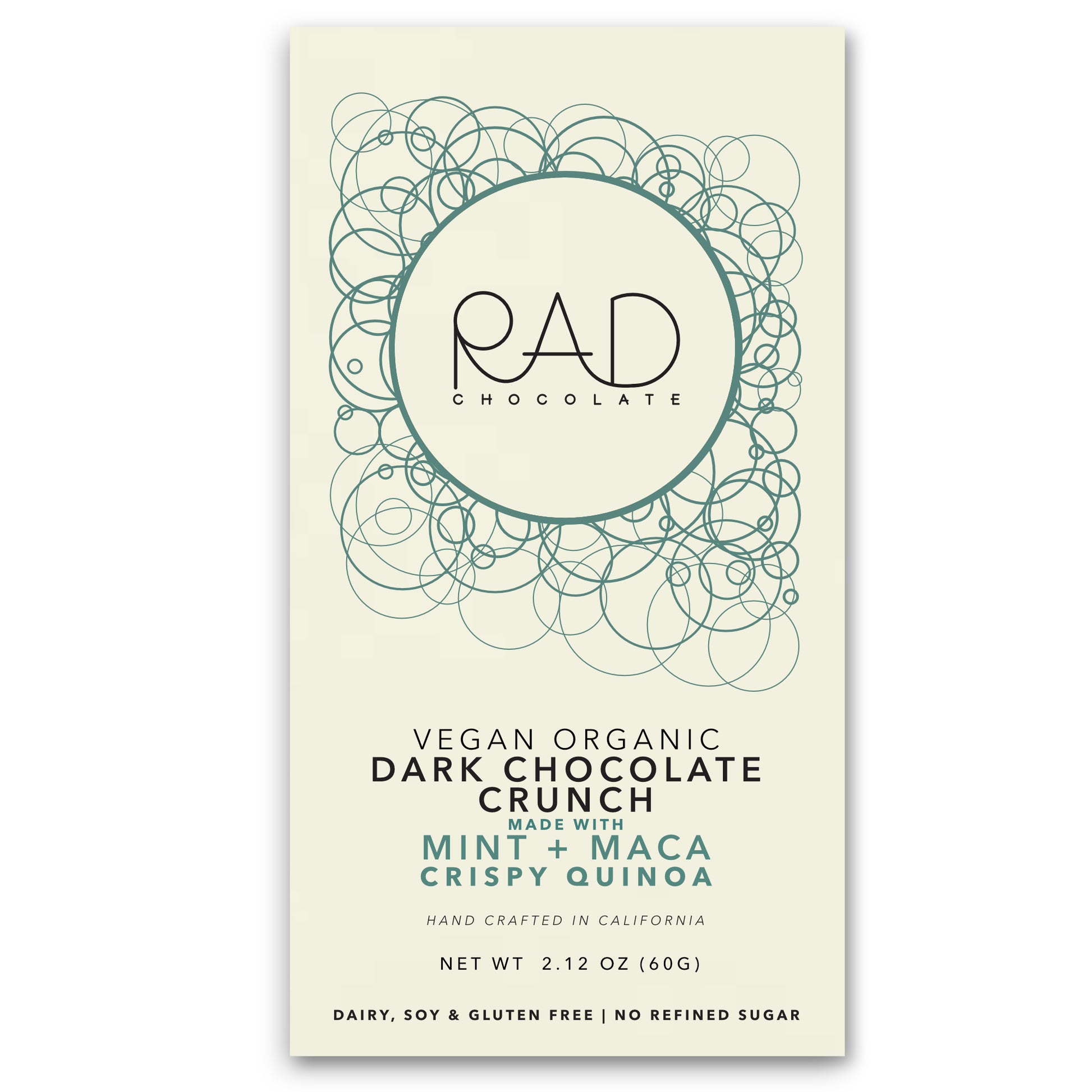 Mint & Maca Chocolate with Coconut Sugar & Crispy Quinoa