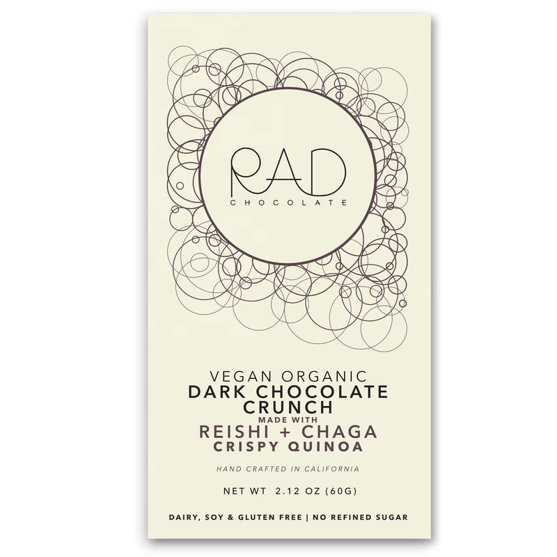 Reishi + Chaga Chocolate with Coconut Sugar & Crispy Quinoa