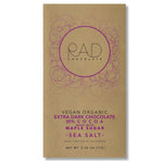 Load image into Gallery viewer, Organic Vegan Extra Dark 85% Cocoa Chocolate Maple Sugar Hint Sea Salt - Rad Chocolate
