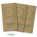 Load image into Gallery viewer, 3 pack | Creamy Coconut Organic Dark Chocolate - Rad Chocolate
