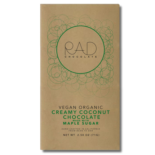 3 pack | Creamy Coconut Organic Dark Chocolate - Rad Chocolate