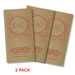 Load image into Gallery viewer, 3 pack | Organic Vegan Milk Chocolate Coconut Sugar - Rad Chocolate
